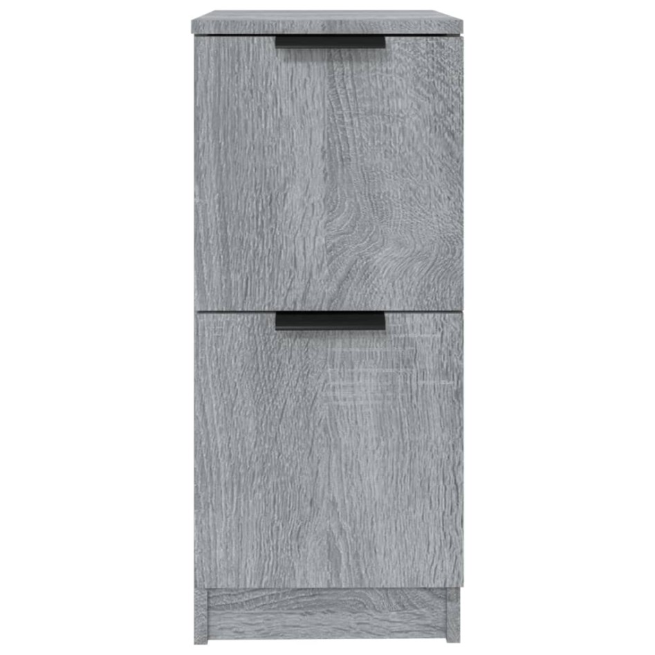 Aparadores 2 uds madera contrachapada gris Sonoma 30x30x70