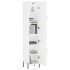 Aparador alto madera contrachapada blanco 34,5x34x180