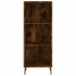 Aparador de madera de ingeniería roble ahumado 34,5x32,5x90