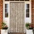 Cortina mosquitera beige y marrón chenilla 90x220