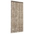 Cortina mosquitera beige y marrón chenilla 90x220