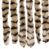 Cortina mosquitera beige y marrón chenilla 90x220
