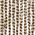Cortina mosquitera beige y marrón chenilla 90x220