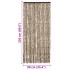 Cortina mosquitera beige y marrón chenilla 90x220
