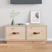Mueble de TV de madera maciza de pino 80x34x35 cm