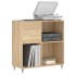 Mueble discos madera contrachapada roble Sonoma 84,5x38x89