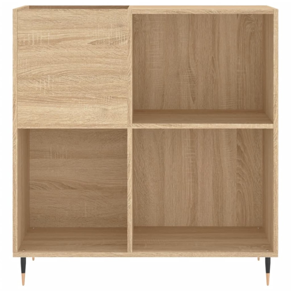 Mueble discos madera contrachapada roble Sonoma 84,5x38x89