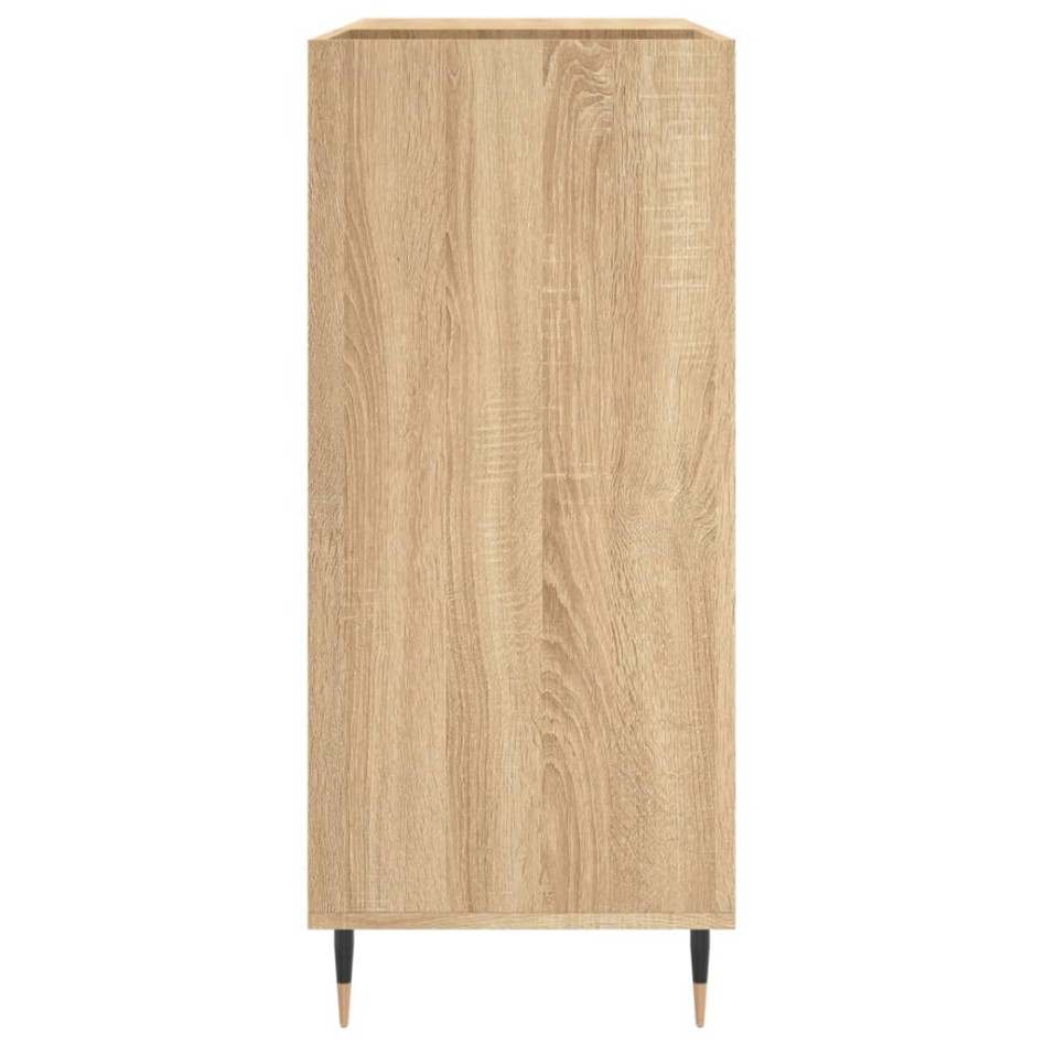 Mueble discos madera contrachapada roble Sonoma 84,5x38x89
