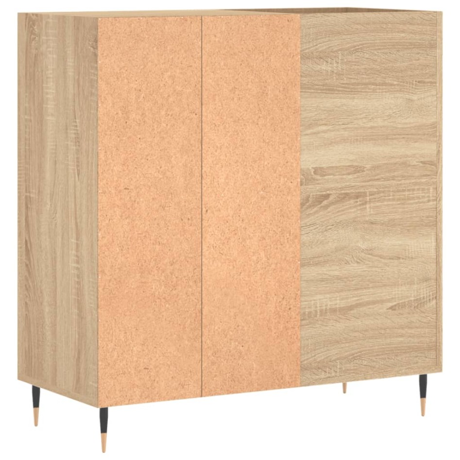 Mueble discos madera contrachapada roble Sonoma 84,5x38x89