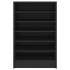 Mueble zapatero de madera contrachapada negro 60x35x92