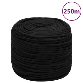 Cuerda de trabajo poliéster negro 8 mm 250