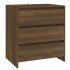 Aparador de madera contrachapada marrón roble 70x41x75