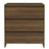 Aparador de madera contrachapada marrón roble 70x41x75