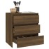 Aparador de madera contrachapada marrón roble 70x41x75