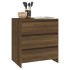 Aparador de madera contrachapada marrón roble 70x41x75