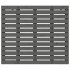 Cabecero de cama de pared madera maciza pino gris