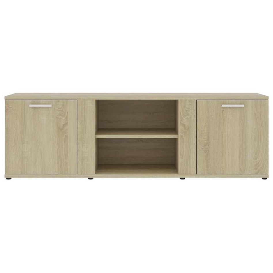 Mueble de TV madera contrachapada color roble 120x34x37