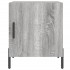 Mesitas noche 2 uds madera ingeniería gris Sonoma 40x40x50