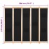 Biombo divisor de 5 paneles de tela negro 200x170x4