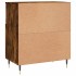 Aparador madera contrachapada color roble ahumado 60x35x70