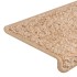 Alfombras de peldaños de escalera 15 uds dorado 65x21x4