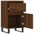 Aparadores 2 uds madera de ingeniería marrón roble 40x35x70
