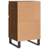 Aparadores 2 uds madera de ingeniería marrón roble 40x35x70