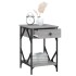 Mesitas de noche 2 uds madera contrachapada gris 40x42x60