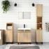 Armario de baño madera de ingeniería roble Sonoma 58x33x60