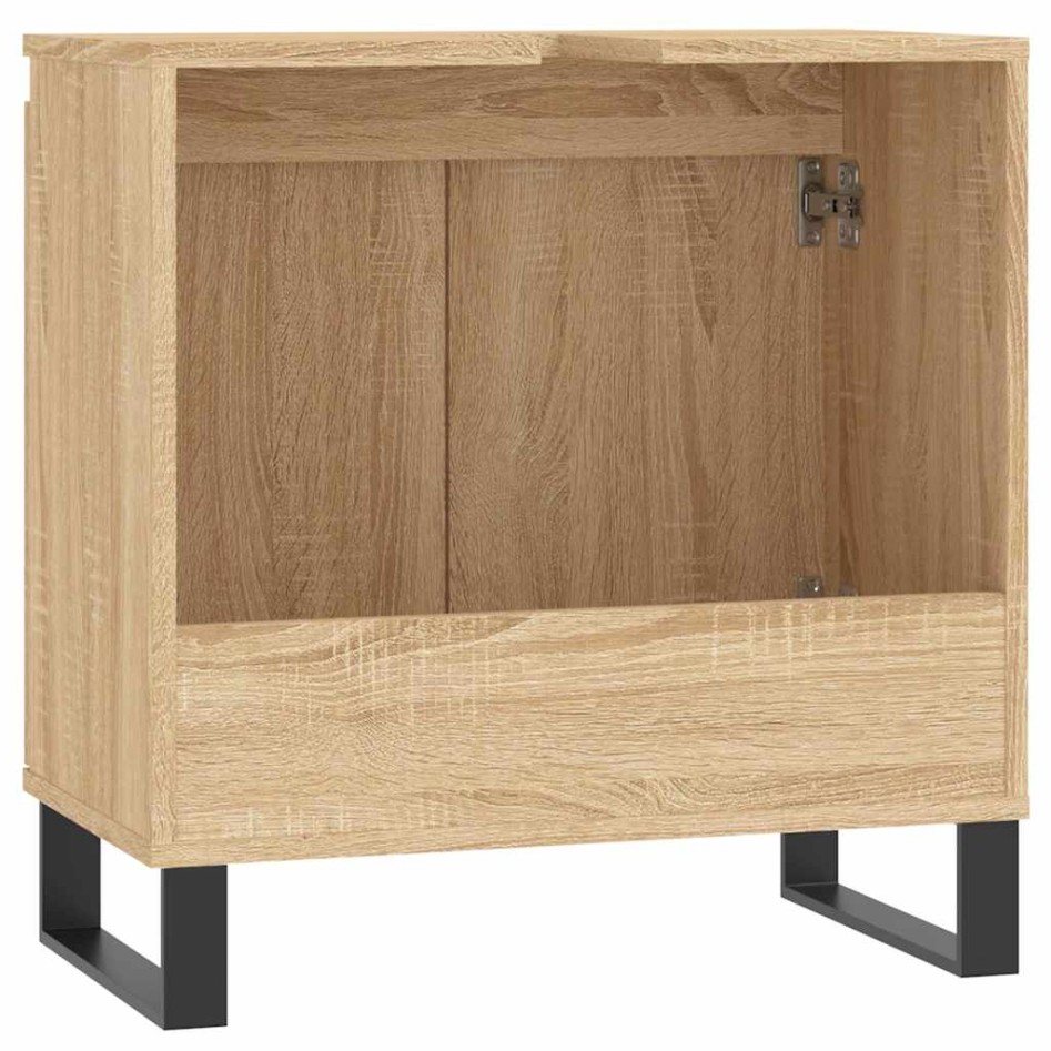 Armario de baño madera de ingeniería roble Sonoma 58x33x60