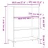 Estantería madera de ingeniería gris Sonoma 69,5x32,5x90