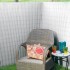 Nature Valla cañizo de ocultación jardín doble cara PVC blanco 1x3