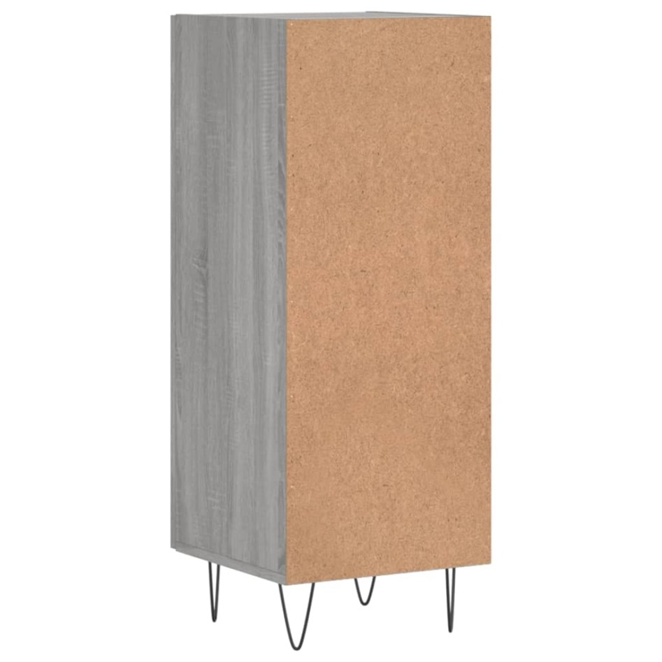 Aparador madera de ingeniería gris Sonoma 34,5x34x90