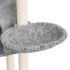 Rascador para gatos con postes de sisal gris claro 108,5
