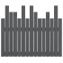 Cabecero de cama de pared madera maciza pino gris 95,5x3x80