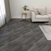 Lamas para suelo autoadhesivas 55 uds PVC gris rayas 5,11 m²