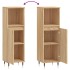Armario de baño madera contrachapada roble Sonoma 30x30x100