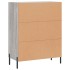 Aparador de madera de ingeniería gris Sonoma 69,5x34x90