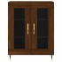 Aparador de madera de ingeniería marrón roble 69,5x34x90