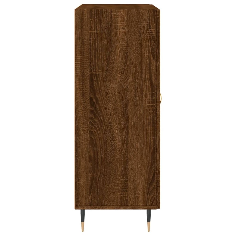 Aparador de madera de ingeniería marrón roble 69,5x34x90