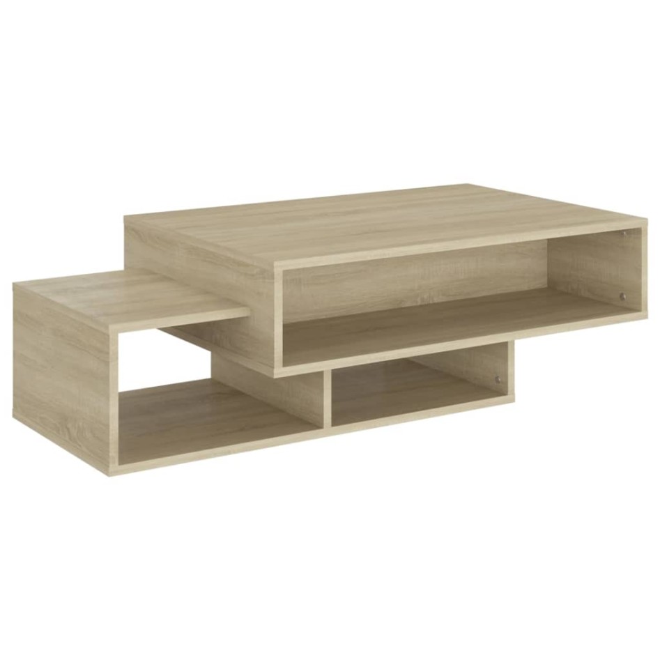 Mesa de centro madera contrachapada roble Sonoma 105x55x32
