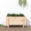 Arriate elevado de jardín madera maciza de pino 101x50x57 cm