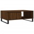 Mesa de centro madera de ingeniería roble marrón 90x60x35