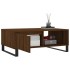 Mesa de centro madera de ingeniería roble marrón 90x60x35