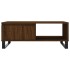 Mesa de centro madera de ingeniería roble marrón 90x60x35