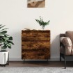 Aparador madera contrachapada color roble ahumado 60x35x70 cm