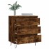 Aparador madera contrachapada color roble ahumado 60x35x70