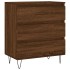 Aparador madera contrachapada marrón roble 60x35x70