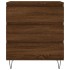 Aparador madera contrachapada marrón roble 60x35x70