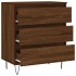 Aparador madera contrachapada marrón roble 60x35x70